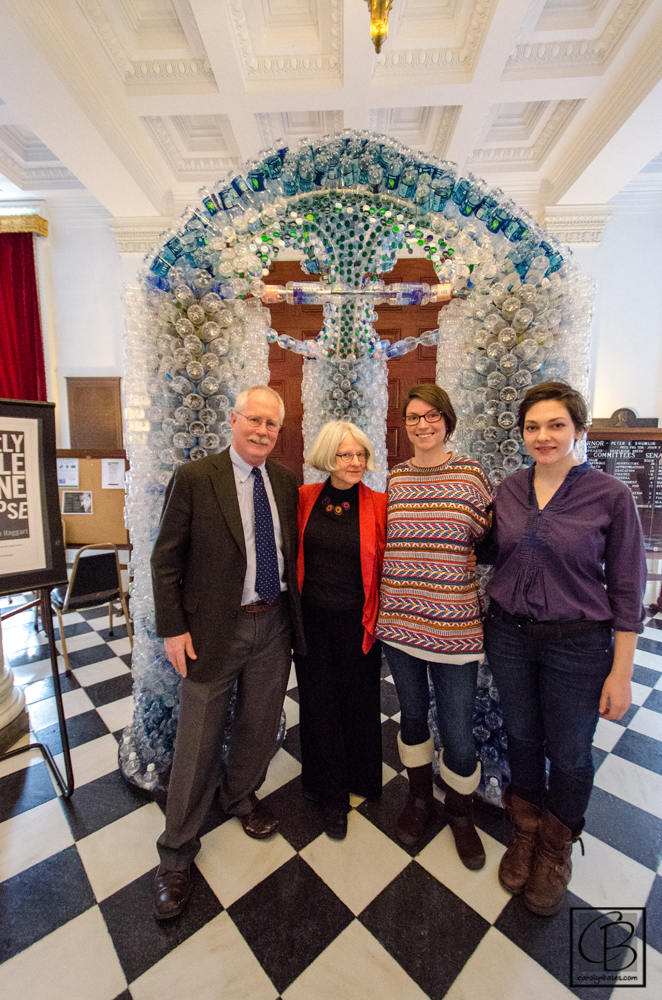 Vermont Water Bottle Ban Sculpture: Editorial : Vermont Photographer Carolyn Bates