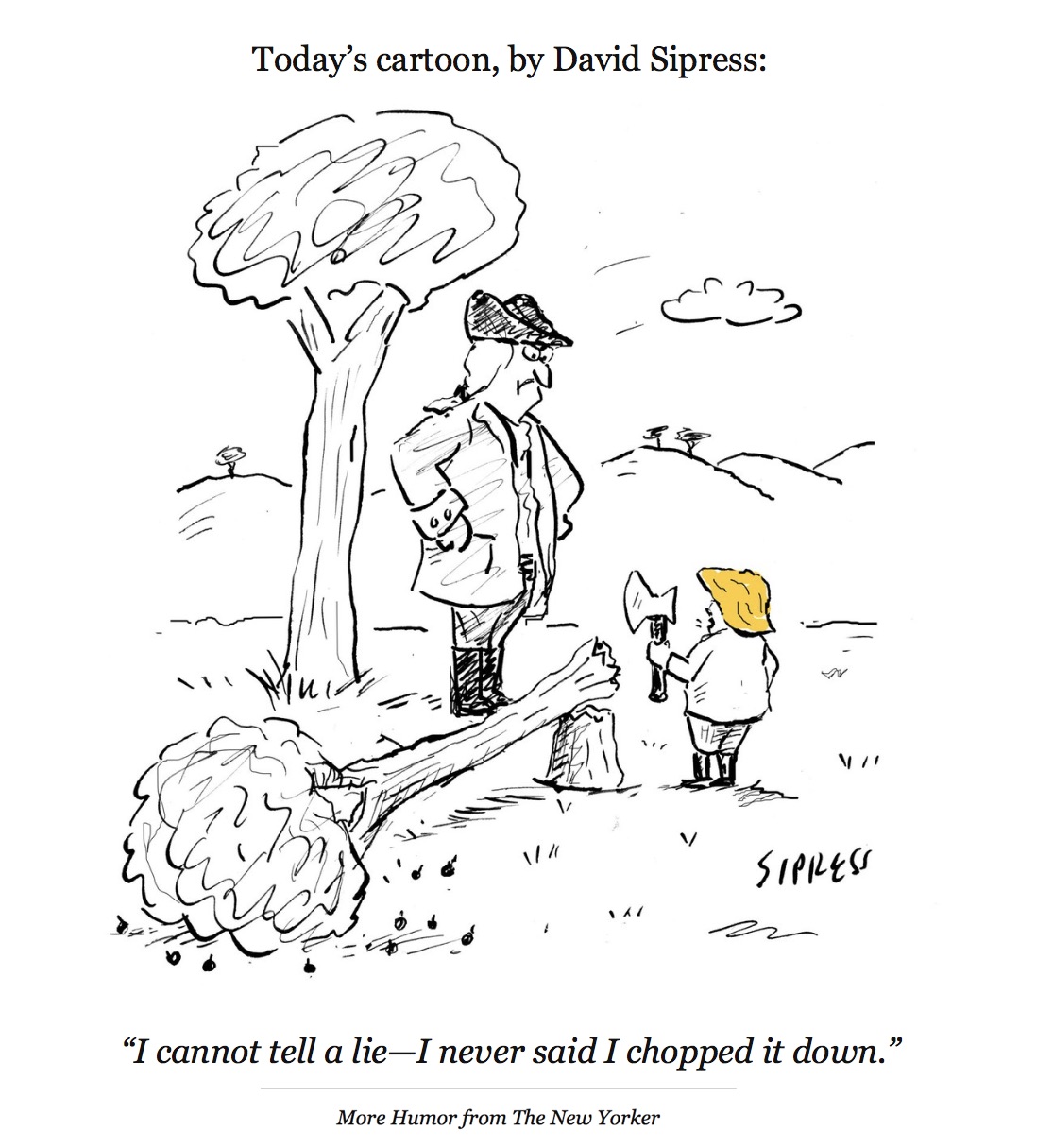 new yorker tree cartoon