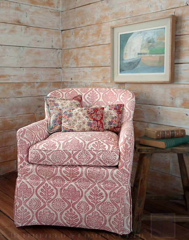 Blithfield and Company fabrics wallpaper carolyn bates chair