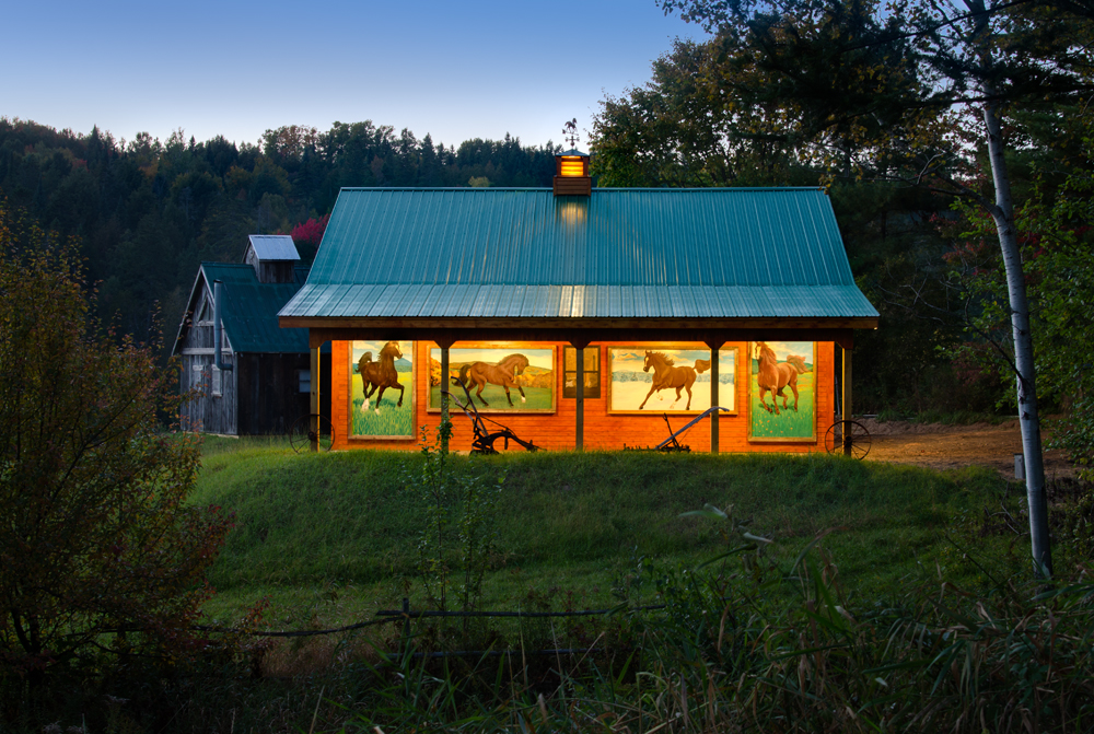 Restored century-old schoolhouse on a farm in Vermont’s fabled Northeast Kingdom