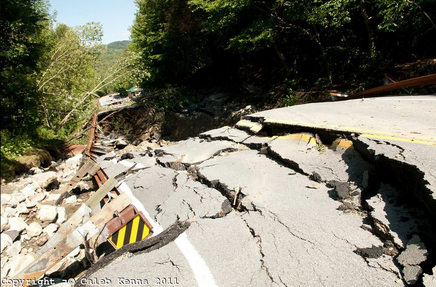 Vermont Flood Damage after Irene - Photos by Caleb Kenna