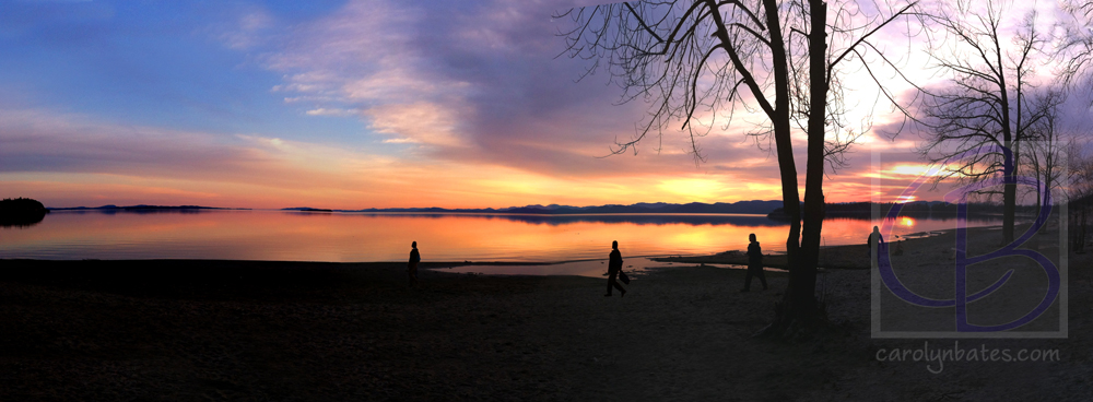 Lake Champlain at Sunset (Panoramic 2)