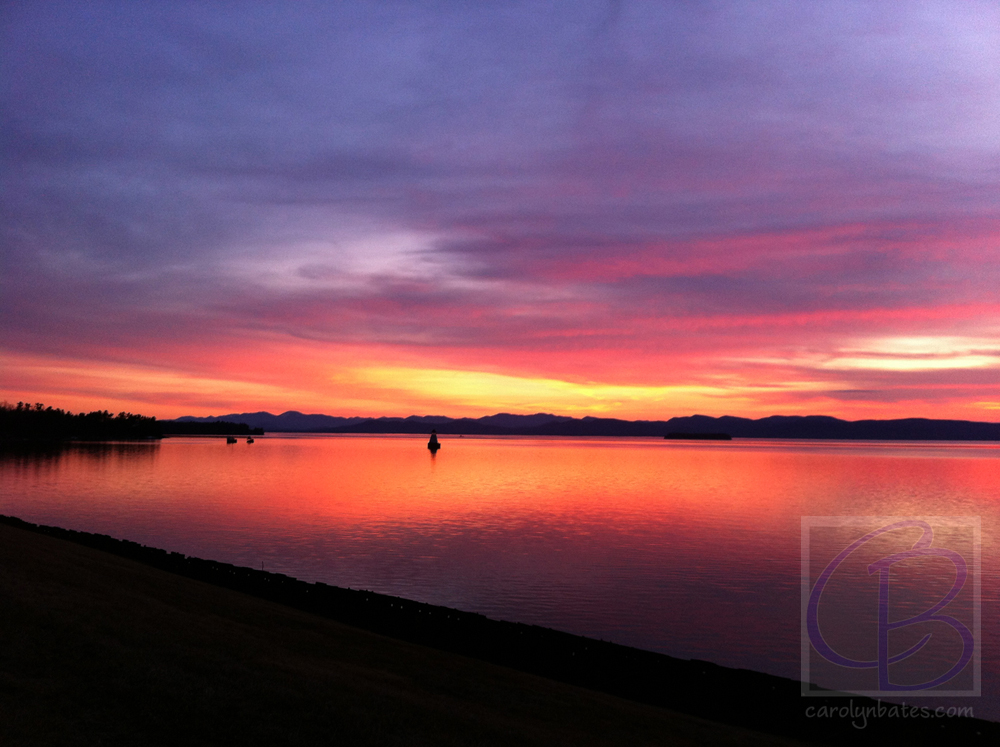 Lake Champlain at Sunset