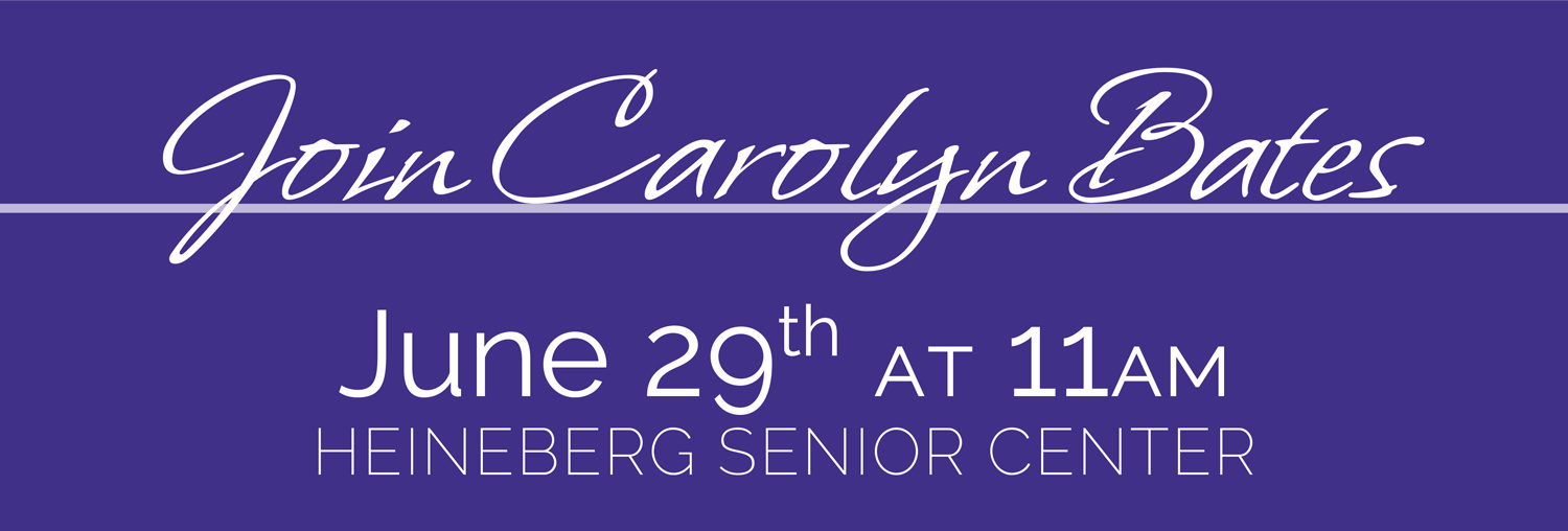 Join Carolyn at the Heineberg Senior Center!